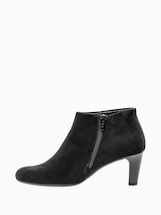 Gabor Fatale Velour Ankle Black Boots - Image 3 of 5