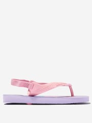 Girls Peppa Pig Flip Flops in Lilac - Image 1 of 1