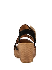 Gabor Black Embrace High Wedge Sandals - Image 3 of 5