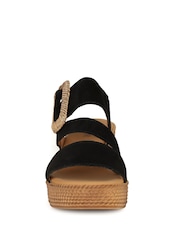 Gabor Black Embrace High Wedge Sandals - Image 4 of 5