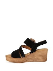 Gabor Black Embrace High Wedge Sandals - Image 5 of 5