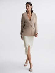 Reiss White Erin Knitted Co Ord Midi Skirt - Image 6 of 6