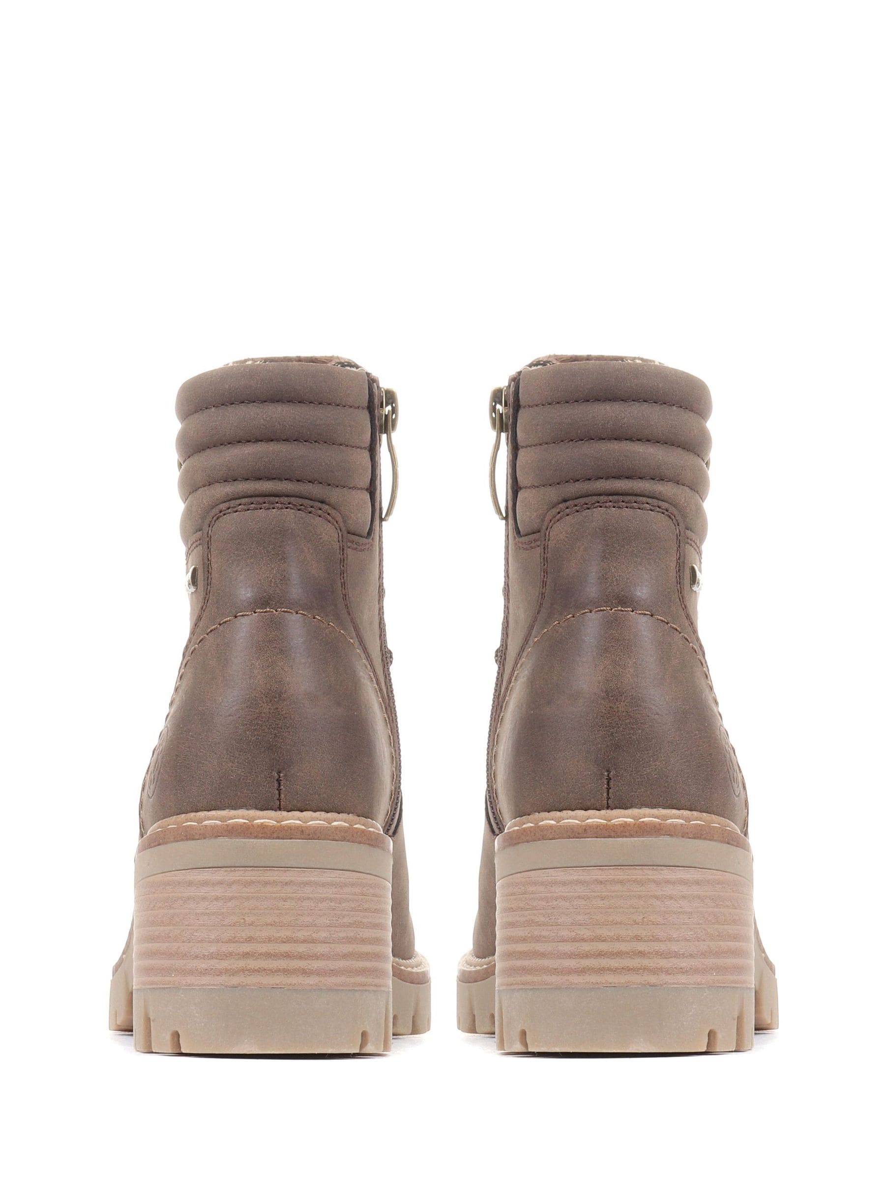 Buy Pavers Relife by Pavers Block Heeled Brown Ankle Boots from Next USA