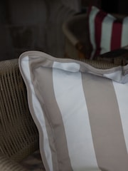 Ellenvale Interiors Greige Outdoor Scalloped Cushion Cover 45 X 45cm - Image 2 of 3