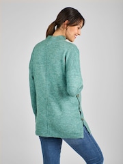 JoJo Maman Bébé Sage Green Turtle Neck Maternity & Nursing Jumper - Image 2 of 4