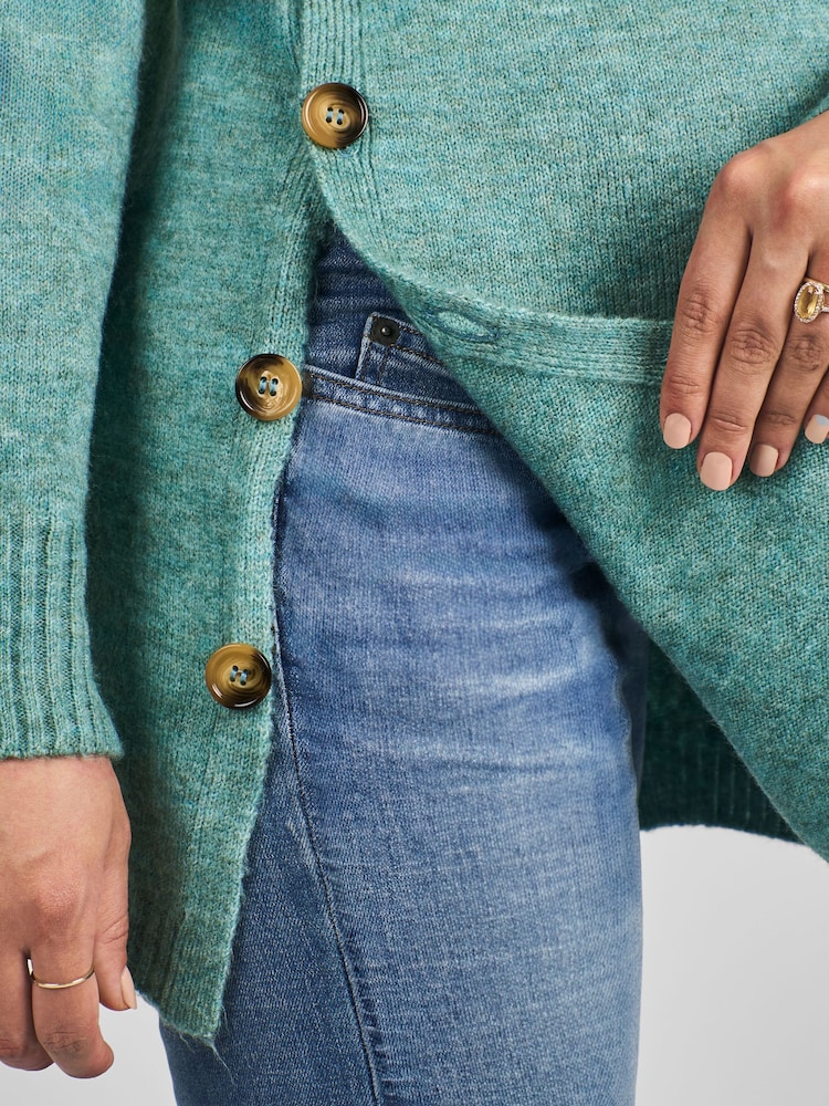 JoJo Maman Bébé Sage Green Turtle Neck Maternity & Nursing Jumper - Image 4 of 4