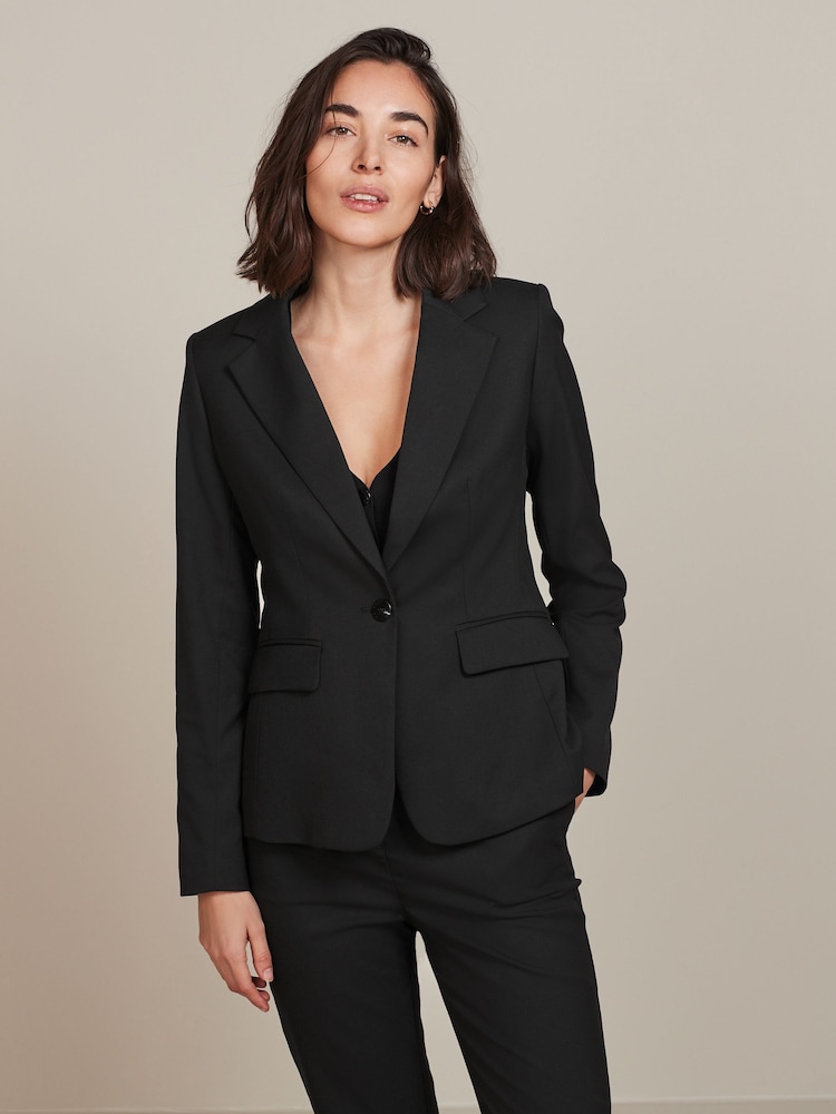 Black Tailored Single Breasted Jacket - Image 1 of 6 Black Tailored Single Breasted Jacket - Image 1 of 6