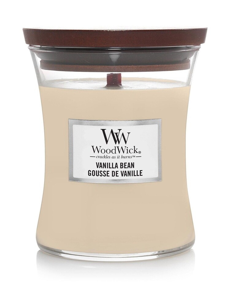 Woodwick Cream Medium Hourglass Bean Candle - Image 2 of 2