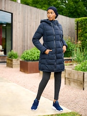 JoJo Maman Bébé Navy Blue 2-in-1 Maternity Puffer Coat - Image 9 of 18