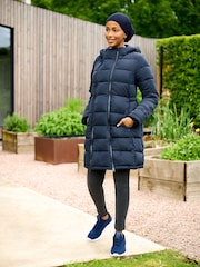 JoJo Maman Bébé Navy Blue 2-in-1 Maternity Puffer Coat - Image 10 of 18