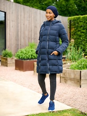 JoJo Maman Bébé Navy Blue 2-in-1 Maternity Puffer Coat - Image 14 of 18