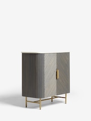 Dark Grey Valencia Marble Mango Wood Small Sideboard - Image 9 of 11