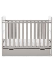 Obaby Grace Warm Grey Mini Cot Bed & Under Drawer - Image 2 of 4