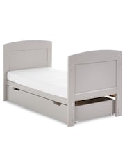 Obaby Grace Warm Grey Mini Cot Bed & Under Drawer - Image 3 of 4
