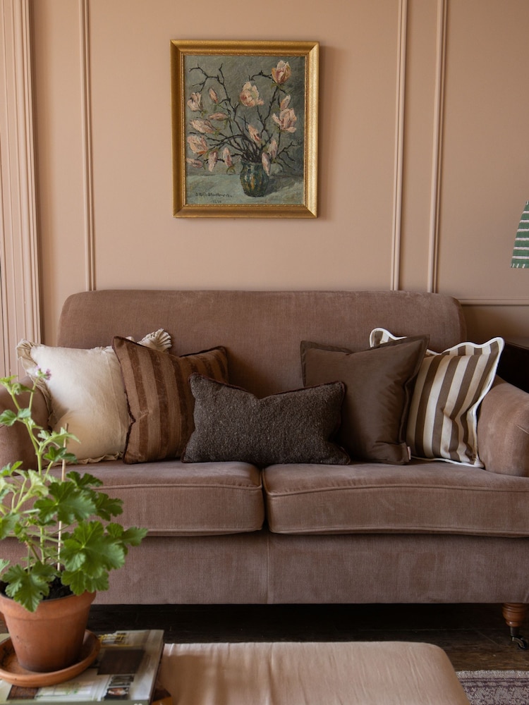 Ellenvale Interiors Set of 5 Brown Cushion Covers Combination - Image 1 of 7 Ellenvale Interiors Set of 5 Brown Cushion Covers Combination - Image 1 of 7