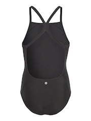 adidas Black Junior Big Logo Swimsuit - Image 2 of 6