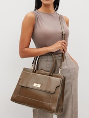 Olive Green Handheld Tote Bag - Image 2 of 9