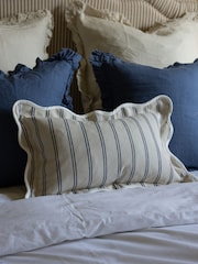 Ellenvale Interiors Set of 3 Blue The Boucle Combination Cushion Covers - Image 3 of 6