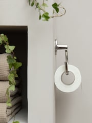 Robert Welch Silver Burford Toilet Roll Holder Swing - Image 2 of 4