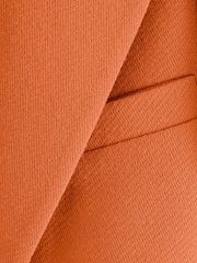 Orange Single Breasted Blazer Coat - Image 3 of 8
