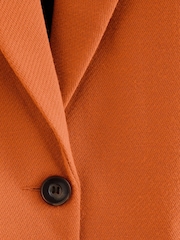 Orange Single Breasted Blazer Coat - Image 5 of 8