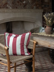 Ellenvale Interiors Burgundy Outdoor Scalloped Cushion Cover 45 X 45cm - Image 1 of 3