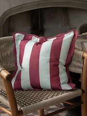 Ellenvale Interiors Burgundy Outdoor Scalloped Cushion Cover 45 X 45cm - Image 2 of 3