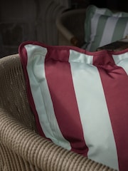 Ellenvale Interiors Burgundy Outdoor Scalloped Cushion Cover 45 X 45cm - Image 3 of 3