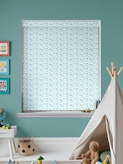 Voyage Lagoon Blue Blackout Dotty Made To Measure Roller Blind - Image 2 of 6