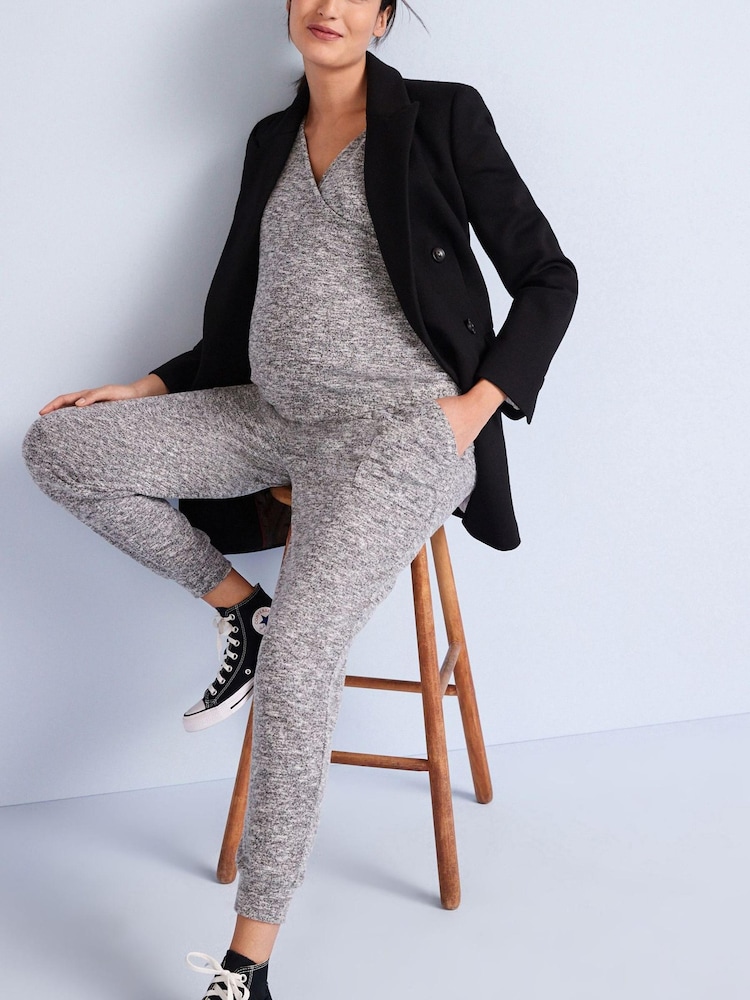 Grey Maternity/Nursing Cosy Jumpsuit - Image 1 of 6