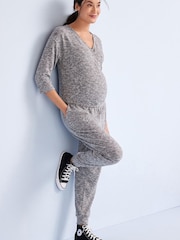 Grey Maternity/Nursing Cosy Jumpsuit - Image 3 of 6