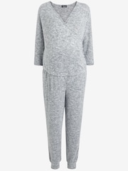 Grey Maternity/Nursing Cosy Jumpsuit - Image 5 of 6