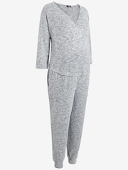 Grey Maternity/Nursing Cosy Jumpsuit - Image 6 of 6
