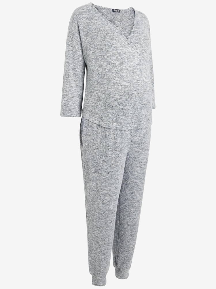 Grey Maternity/Nursing Cosy Jumpsuit - Image 6 of 6