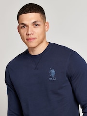 U.S. Polo Assn. Navy Blazer Mens Blazer Crew Sweatshirt - Image 3 of 5