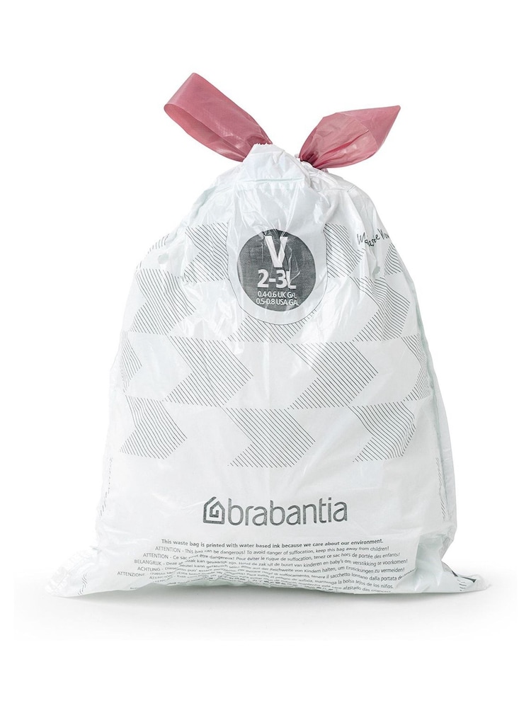 Brabantia White Perfect Fit Bags Code V 2-3L 200 Bin Bags - Image 2 of 2