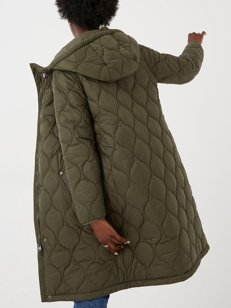 FatFace Green Joanne Puffer Coat - Image 2 of 5 FatFace Green Joanne Puffer Coat - Image 2 of 5