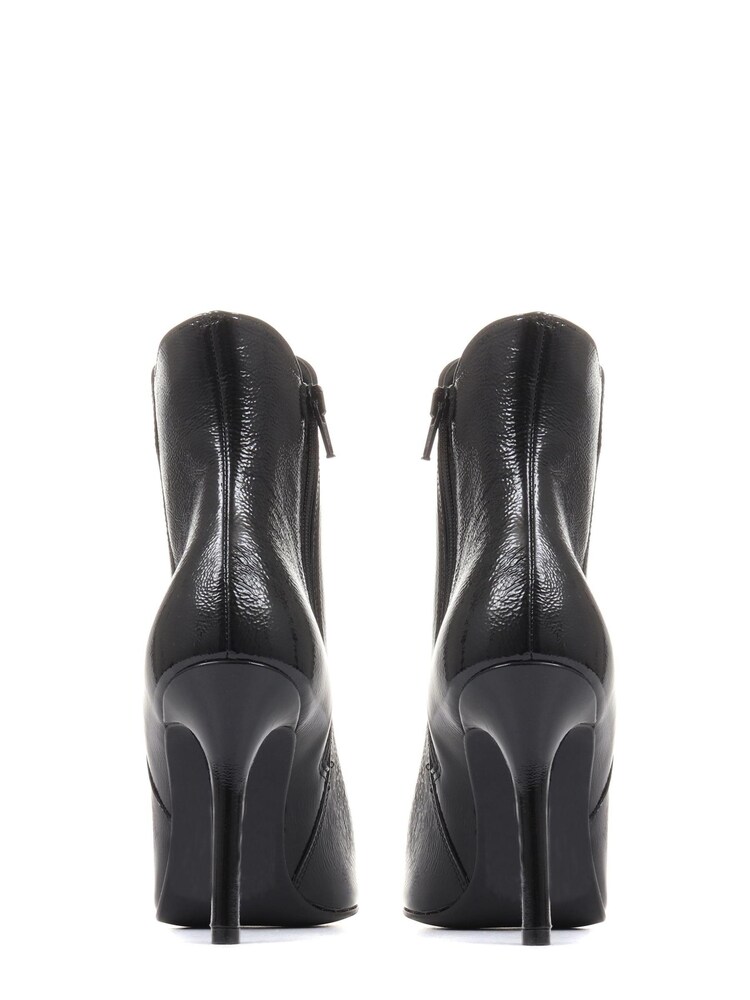 Jones Bootmaker Cadence Heeled Black Leather Ankle Boots - Image 4 of 6