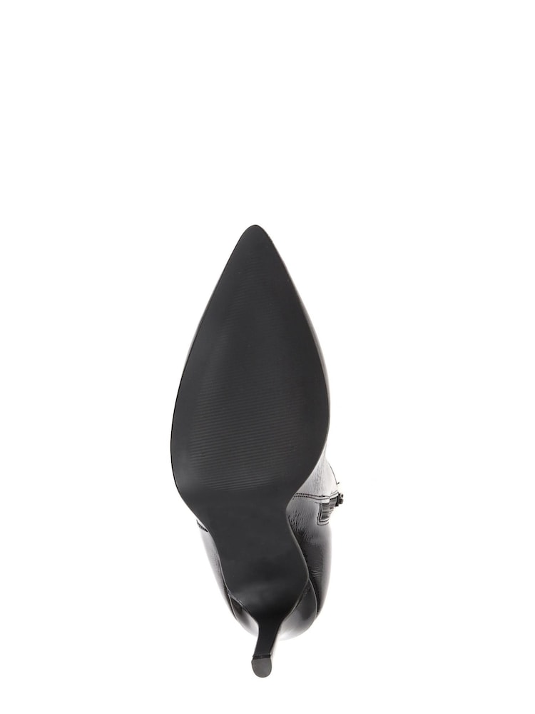 Jones Bootmaker Cadence Heeled Black Leather Ankle Boots - Image 6 of 6