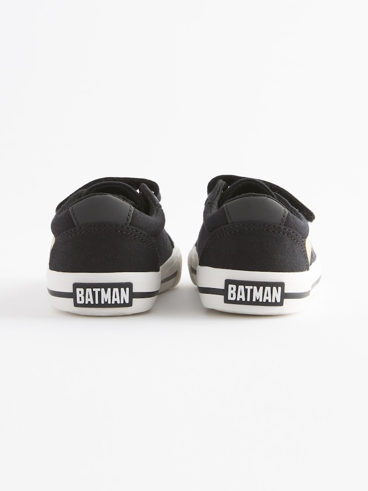Batman Black Standard Fit (F) Strap Touch Fastening Shoes - Image 2 of 5