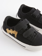 Batman Black Standard Fit (F) Strap Touch Fastening Shoes - Image 5 of 5
