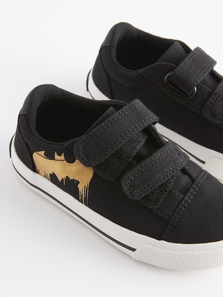 Batman Black Standard Fit (F) Strap Touch Fastening Shoes - Image 5 of 5