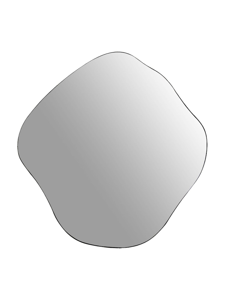 Libra Dark Brown Large Organic Curved Mirror - Image 2 of 4