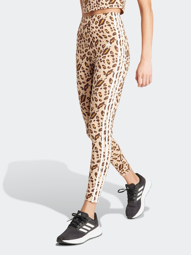 Buy adidas Brown Sportswear Essentials 3-Stripes Animal Print