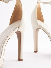Bone White Signature Leather Platform Sandals - Image 6 of 8