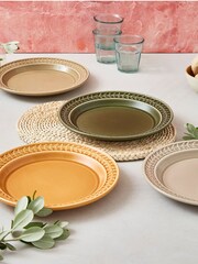 Portmeirion Green Botanic Garden Set of 4 Harmony Dinner Plates - Image 2 of 4