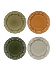 Portmeirion Green Botanic Garden Set of 4 Harmony Dinner Plates - Image 4 of 4