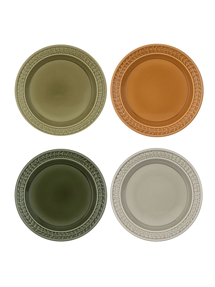 Portmeirion Green Botanic Garden Set of 4 Harmony Dinner Plates - Image 4 of 4