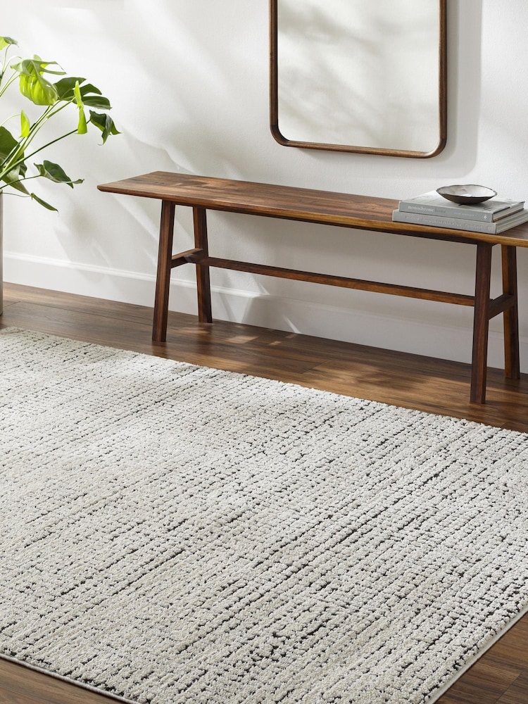 LIVABLISS Black Freud Modern High Pile Rug - Image 1 of 6 LIVABLISS Black Freud Modern High Pile Rug - Image 1 of 6