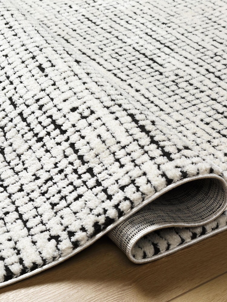 LIVABLISS Black Freud Modern High Pile Rug - Image 2 of 6 LIVABLISS Black Freud Modern High Pile Rug - Image 2 of 6
